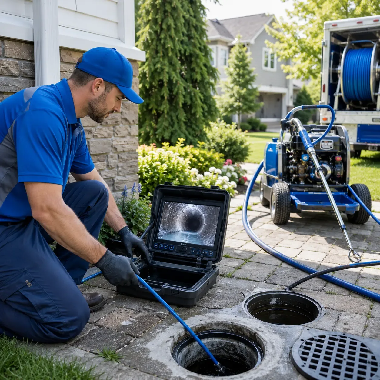 Outdoor drain cleaning professionals serving Kermit, TX